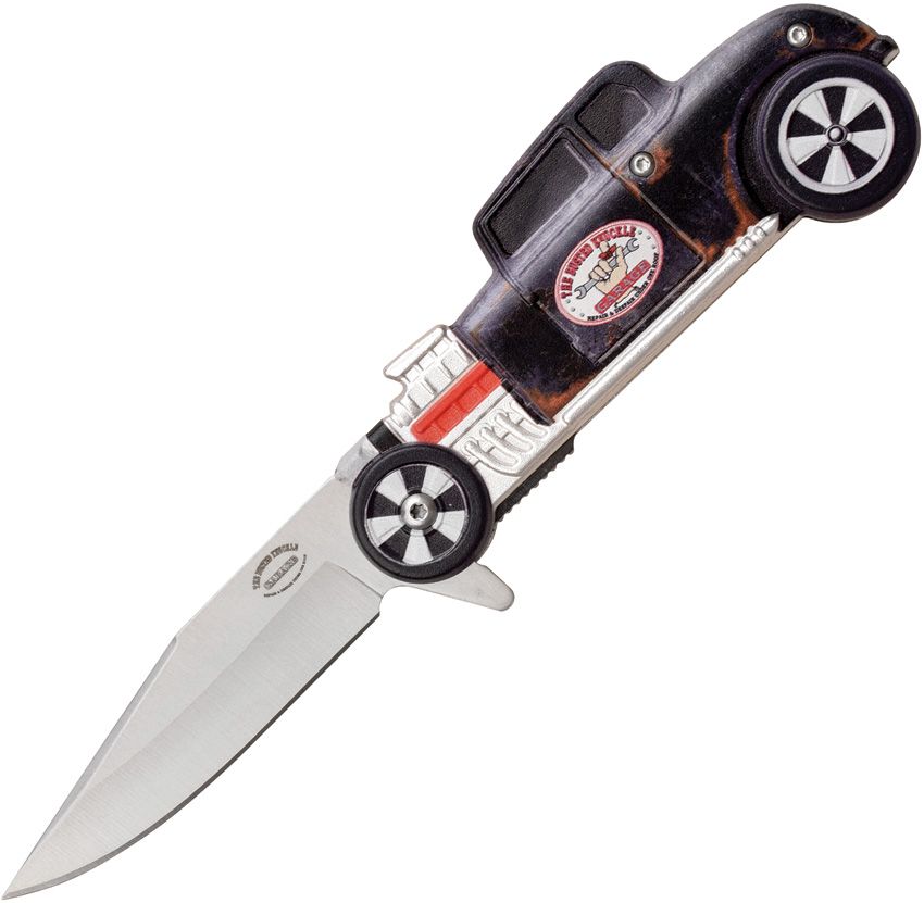Busted Knuckle Linerlock Assisted Opening Folding Knife 3.25in Blade