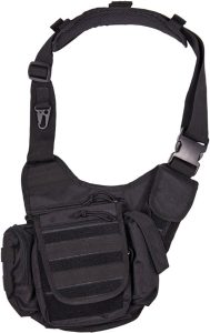 M4533.jpg Mil-Tec Black Multi-Function Sling Bag - Padded Shoulder Strap