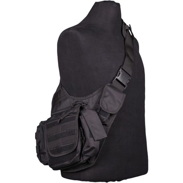 M4533_add_01.jpg Mil-Tec Black Multi-Function Sling Bag - Padded Shoulder Strap