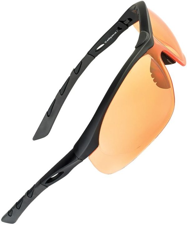 Swisseye Black Lancer Sunglasses - Orange Lens