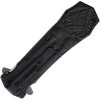 Masonic Linerlock Moving Logo - Black Stonewash