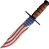 M4591.jpg American Flag Bowie - Stainless Stacked Leather Handle