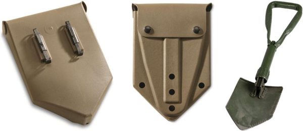 M4603.jpg German OD Tri-Fold Shovel Military - Used