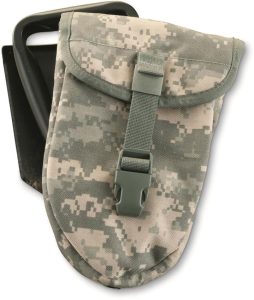 German Tri-Fold Shovel ACU Case - Military Used