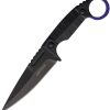 Fixed Blade Knife 3Cr13 Black Nylon - 4.25 Inch