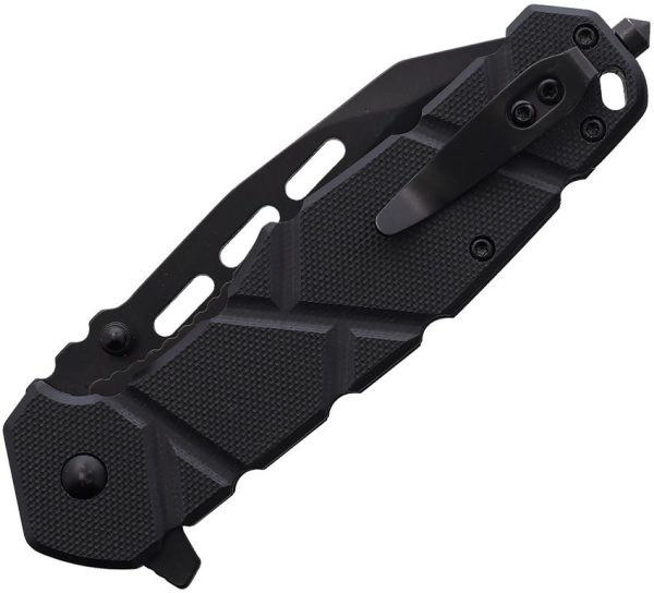 Assisted Opening Linerlock Black - 3.5 Inch Blade