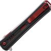 Assisted Opening Linerlock Black/Red - 3.75 Inch