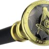 Miscellaneous Masonic Two-Piece Cane - Brass Handle