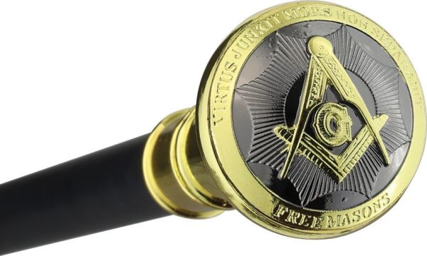 Miscellaneous Masonic Two-Piece Cane - Brass Handle