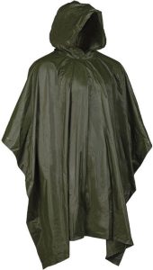 Mil-Tec Poncho OD Vinyl - Compact Rain Gear