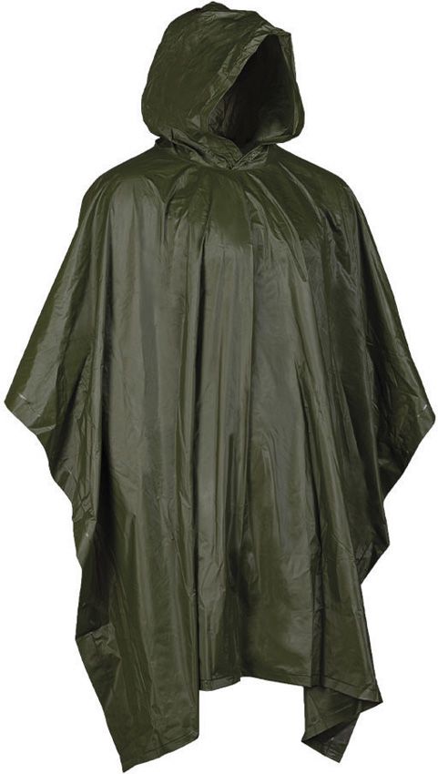 M4627.jpg Mil-Tec Poncho OD Vinyl - Compact Rain Gear