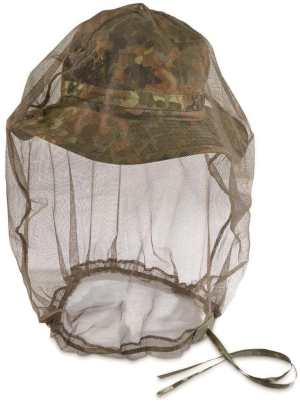 German Mosquito Head Net - OD Green Polyester