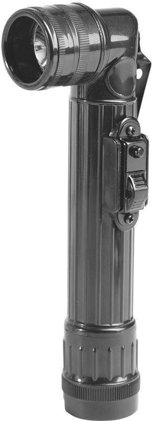 Mil-Tec Small LED Anglehead Flashlight Black