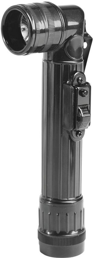 Mil-Tec Large LED Anglehead Flashlight Black