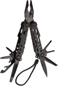 Mil-Tec Black Large Multi Tool EDC Camping Survival Gear