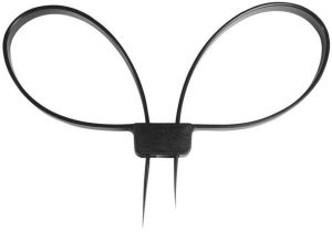 Mil-Tec Black Plastic Handcuffs - Nylon Construction