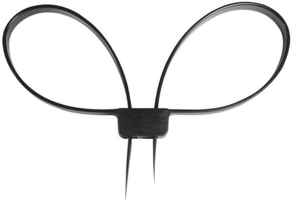 Mil-Tec Black Plastic Handcuffs - Nylon Construction