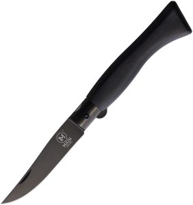 MAIN Italian Linerlock Black Folding Knife 3.5" Blade