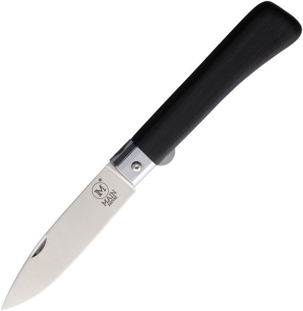 MAIN Knives Workers Linerlock Black Wood Drop Point