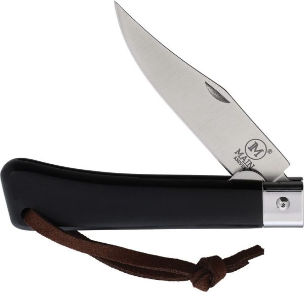 MAIN Knives Workers Linerlock Black Wood Clip Point