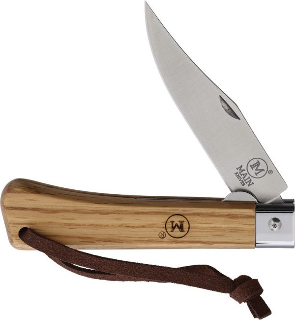 MAIN Knives Workers Linerlock Oak Clip Point
