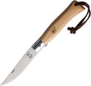 MAIN Knives Urban Linerlock Beech Wood Folding Knife