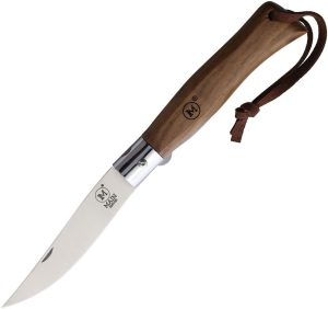 MAIN Knives Urban Linerlock Walnut Wood Folding Knife