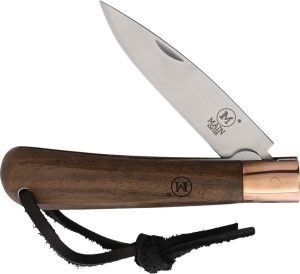 MAIN Knives Copper Line Linerlock Folding Knife Walnut 3"