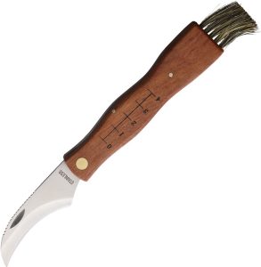 MAIN Knives Mushroom Knife Brown Wood Curved Blade