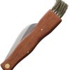 MAIN Knives Mushroom Knife Brown Wood Curved Blade