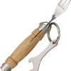 MAM Knife w/ Fork & Bottle Opener Beechwood