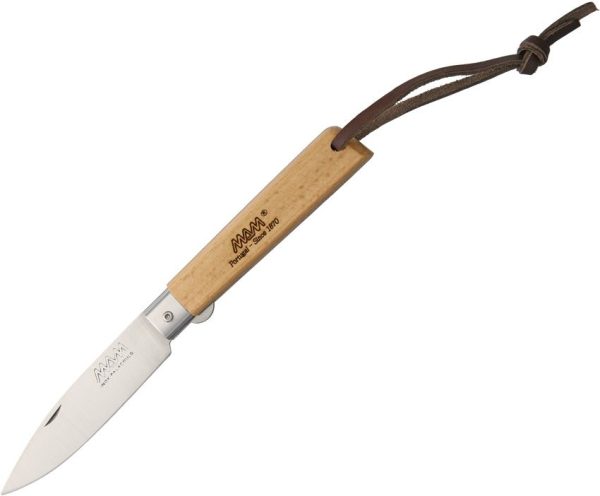 MAM Operario Linerlock Point Drop Blade Beechwood