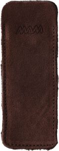 MAM Leather Slip Pouch Brown 5.25 Inches