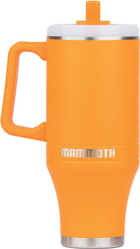 MAMM25004.jpg Mammoth Ascent Tumbler 40oz Blaze Orange Handle