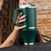 Mammoth Ascent Tumbler 40oz Dark Green Vacuum Insulated