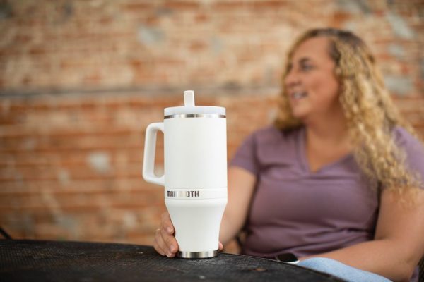 Mammoth Ascent Tumbler 40oz White Vacuum Insulated