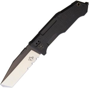 MAN72AS.jpg Mantis Folding Pry II Black G-10 Serrated Folding Knife EDC