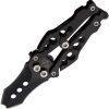 Mantis Bottleneck Butterfly Black 440 Stainless Folding Knife