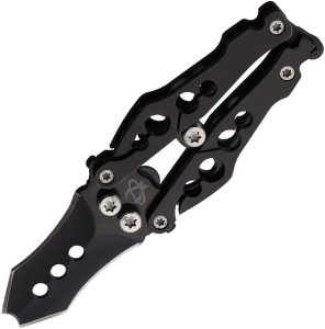 Mantis Bottleneck Butterfly Black 440 Stainless Folding Knife