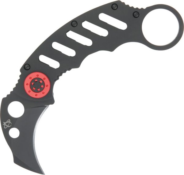 MANMK1.jpg Mantis Cinq 1 Karambit Folding Knife 420HC Black Stainless