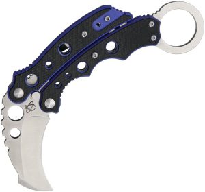 Mantis Vuja De Karambit Blue 2" M-VX Folding Knife