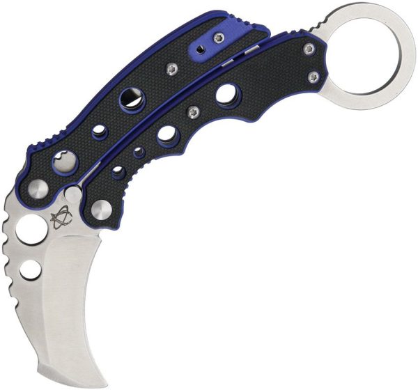 Mantis Vuja De Karambit Blue 2" M-VX Folding Knife