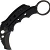 Mantis Vuja De Karambit Black 2" Hawkbill Folding Knife