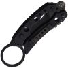 Mantis Vuja De Karambit Black 2" Hawkbill Folding Knife