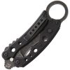 Mantis Vuja De Karambit Black Folding Knife Stonewash Blade
