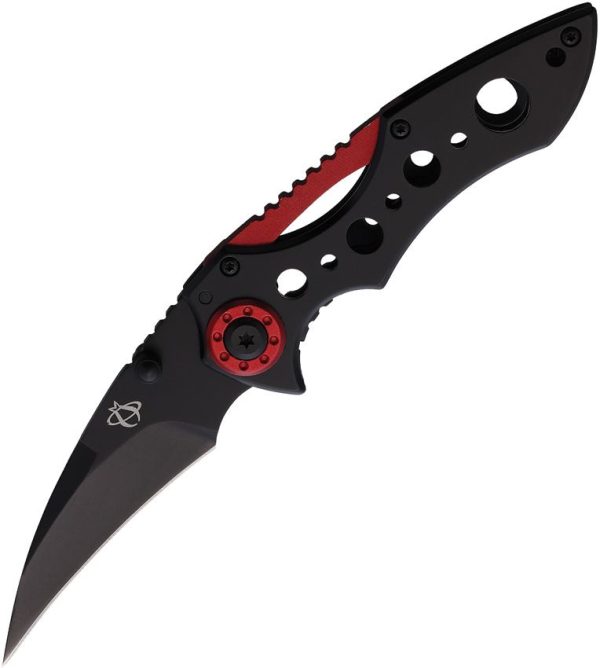 Mantis Isosceles Framelock Folding Knife 2.75" Black Blade