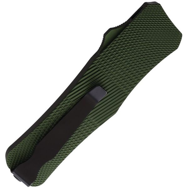 Mantis Auto OTF Stiletto Green Serrated