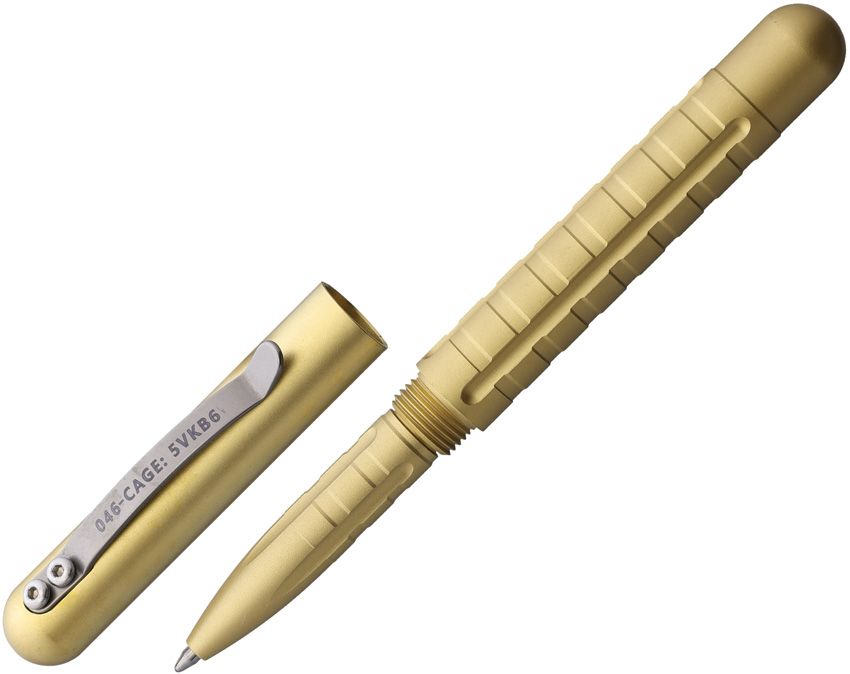 Maratac Brass Embassy Pen 6 inch Black Ink