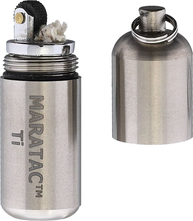 Maratac Titanium Peanut Lighter with Brass Insert