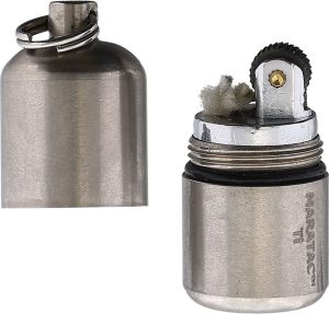 Maratac Split Pea Lighter Titanium - Ultra-Compact